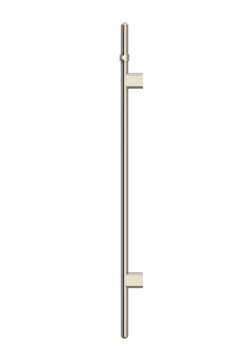 Heated Vertical Towel Rail - Brushed Nickel