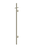 Heated Vertical Towel Rail - Brushed Nickel