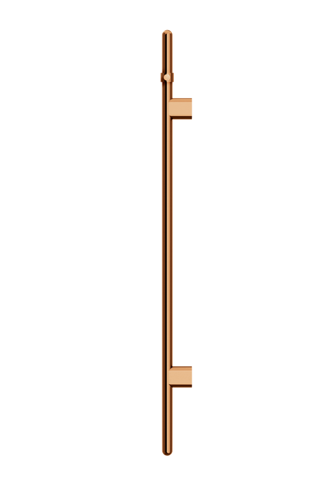 Heated Vertical Towel Rail - Lustre Bronze