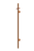 Heated Vertical Towel Rail - Lustre Bronze
