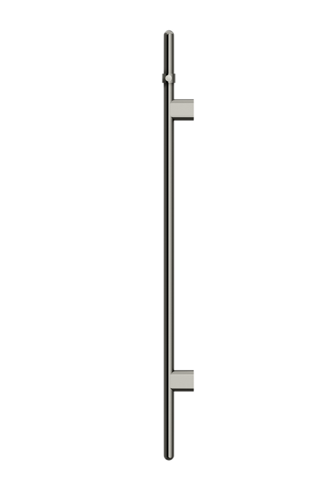 Heated Vertical Towel Rail - Gun Metal