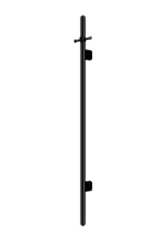 Heated Vertical Towel Rail - Matte Black