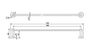 Mirage 900mm Single Towel Rail - Chrome