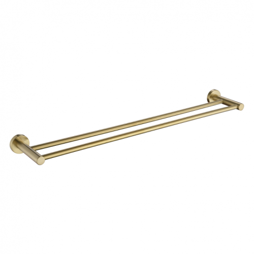 Mirage 600mm Double Towel Rail  - Brushed Bronze