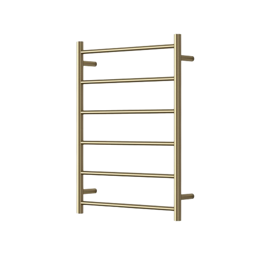 Mirage 6 Bar Heated Towel Rail – Brushed Bronze