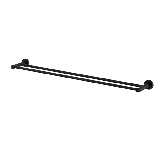 Mirage 750mm Double Towel Rail - Matte Black