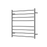 Mirage 8 Bar Wide Heated Towel Rail – Chrome
