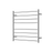 Mirage 8 Bar Heated Towel Rail – Brushed Chrome
