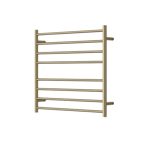 Mirage 8 Bar Wide Heated Towel Rail – Brushed Bronze