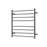 Mirage 8 Bar Wide Heated Towel Rail – Gun Metal