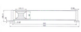 Mirage Metal Shelf - Chrome