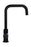 Round Kitchen Mixer Tap - Matte Black