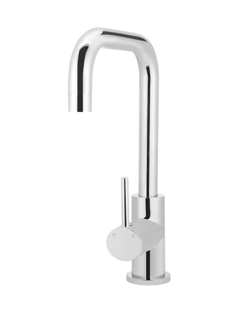 Round Kitchen Mixer Tap - Polished Chrome