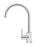 Round Gooseneck Kitchen Mixer Tap - Polished Chrome