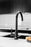 Round Gooseneck Kitchen Mixer Tap - Matte Black