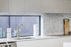 Round Gooseneck Kitchen Mixer Tap With Pinless Handle - Brushed Nickel