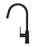Round Piccola Pull Out Kitchen Mixer Tap - Matte Black