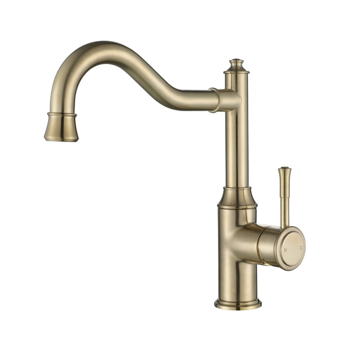 Montpellier Shepherd’s Crook Kitchen Mixer Brushed Bronze