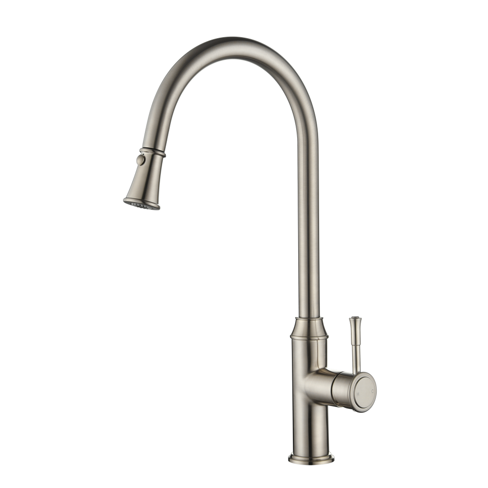 Montpellier Pull-Out Kitchen Mixer Brushed Nickel