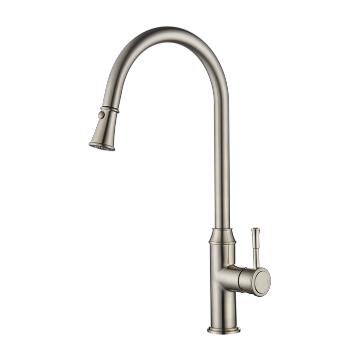 Montpellier Pull-Out Kitchen Mixer - Brushed Nickel
