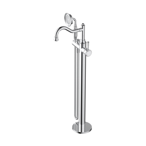 Montpellier Freestanding Bath Mixer With Hand Shower - Chrome