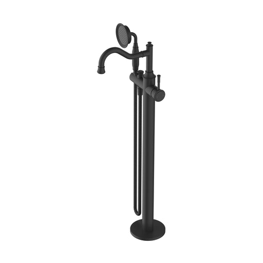 Montpellier Freestanding Bath Mixer With Hand Shower - Matte Black