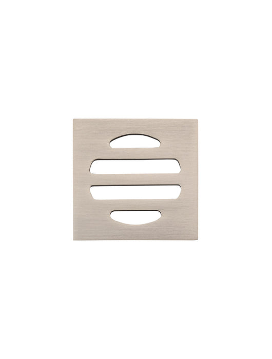 Square Floor Grate Shower Drain 50mm Outlet - Champagne