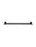Round Double Towel Rail 600mm - Matte Black