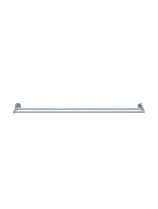 Round Double Towel Rail 900mm - Polished Chrome