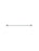 Round Single Towel Rail 600mm - Polished Chrome