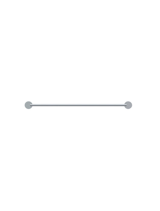 Round Single Towel Rail 600mm - Polished Chrome