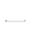 Round Single Towel Rail 600mm - Polished Chrome