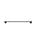 Round Single Towel Rail 600mm - Matte Black