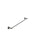 Round Single Towel Rail 600mm - Shadow Gunmetal