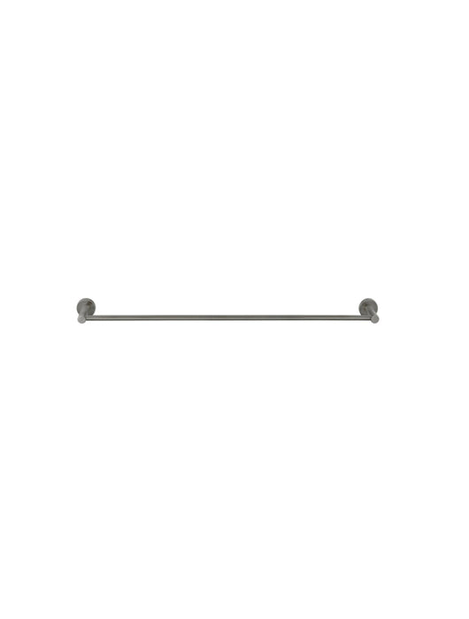 Round Single Towel Rail 600mm - Shadow Gunmetal