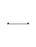 Round Single Towel Rail 600mm - Matte Black