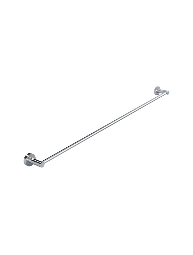 Round Single Towel Rail 900mm - Polished Chrome