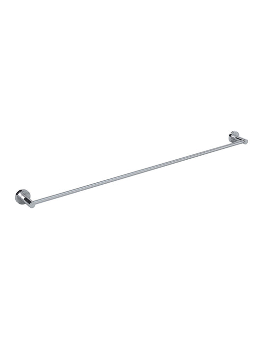 Round Single Towel Rail 900mm - Polished Chrome