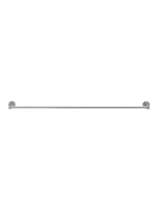 Round Single Towel Rail 900mm - Polished Chrome