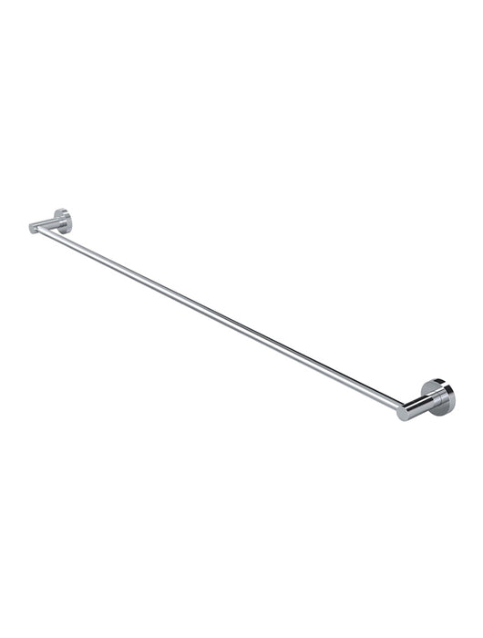 Round Single Towel Rail 900mm - Polished Chrome