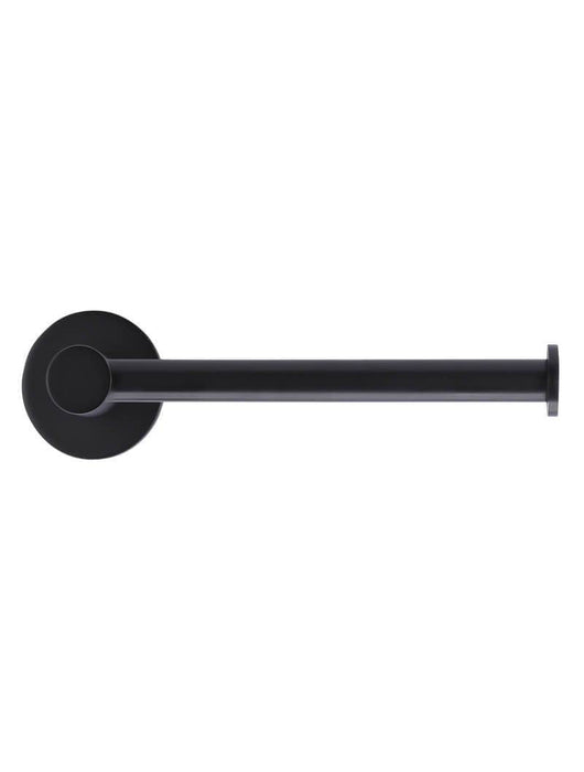 Round Toilet Roll Holder -  Matte Black