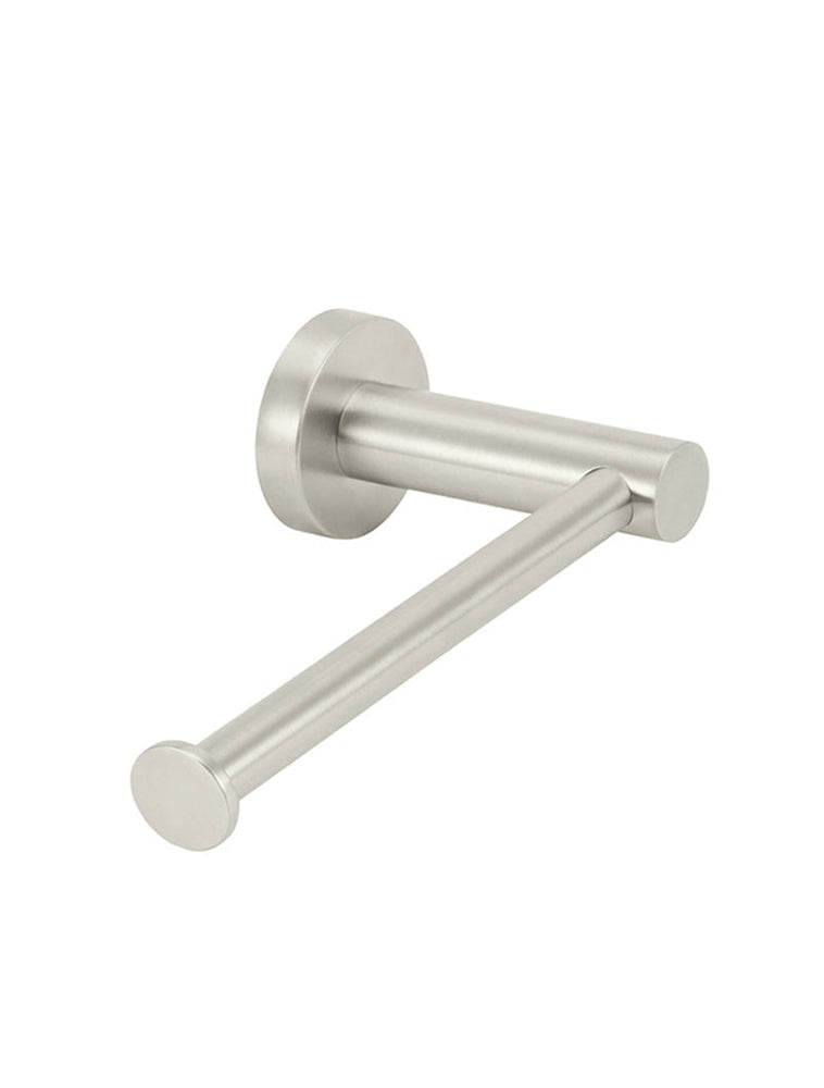 Round Toilet Roll Holder -  Brushed Nickel