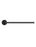 Round Guest Towel Rail -  Matte Black