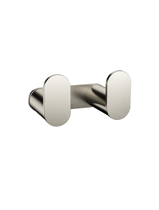 Curvaé Double Robe Hook - Brushed Nickel