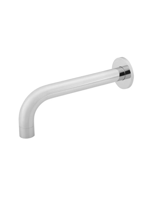 Universal Round Curved Spout 130mm - Polished  Chrome