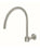 Round High-Rise Swivel Wall Spout - Brushed Nickel