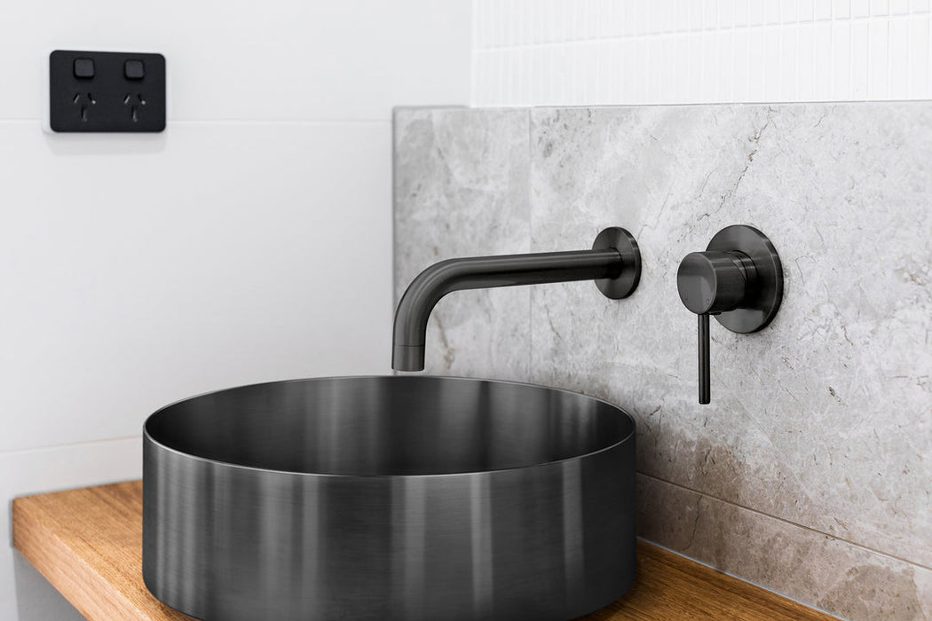 Lavello Round Steel Bathroom Basin 380 x 110 - PVD Shadow