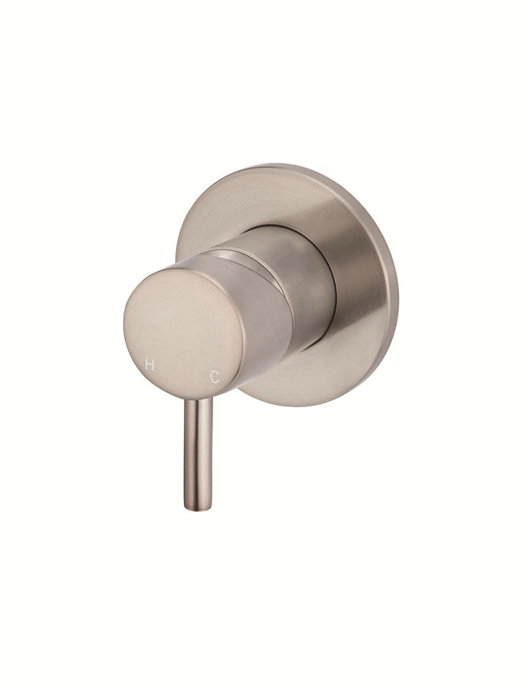 Round Wall Mixer Short Pin-Lever Trim Kit (In-Wall Body Not Included) - Champagne