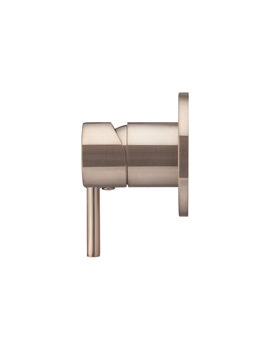 Round Wall Mixer Short Pin-Lever Trim Kit (In-Wall Body Not Included) - Champagne