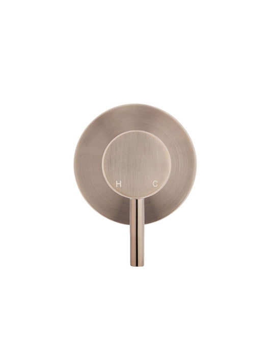 Round Wall Mixer Short Pin-Lever Trim Kit (In-Wall Body Not Included) - Champagne
